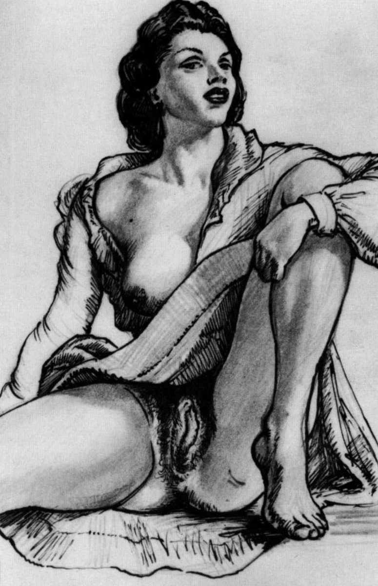 Эротические рисунки ретро