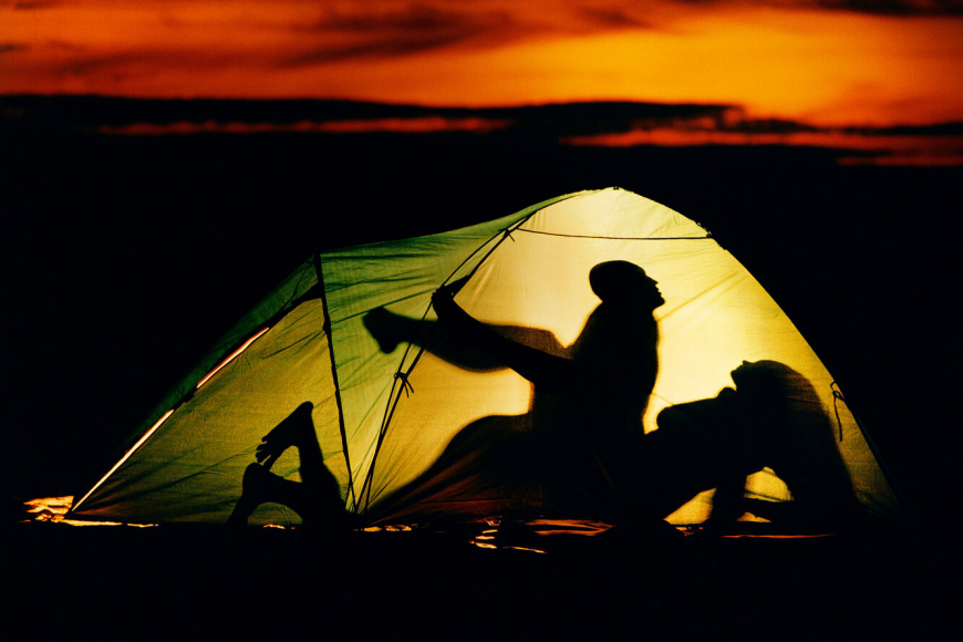 Голые студентки в палатке