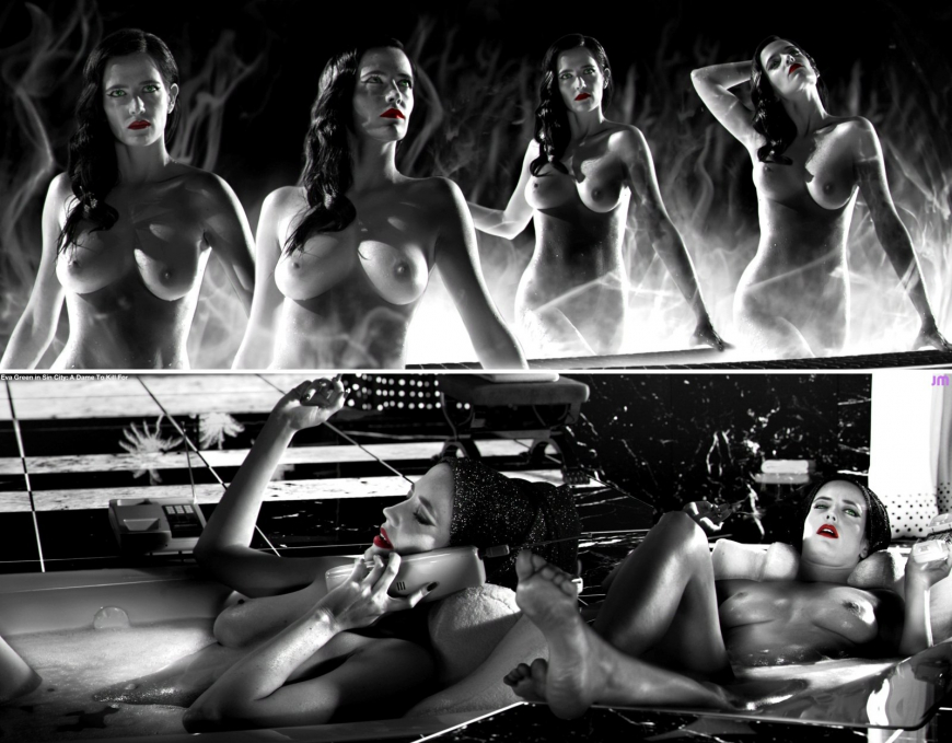 Ева Грин голая город грехов