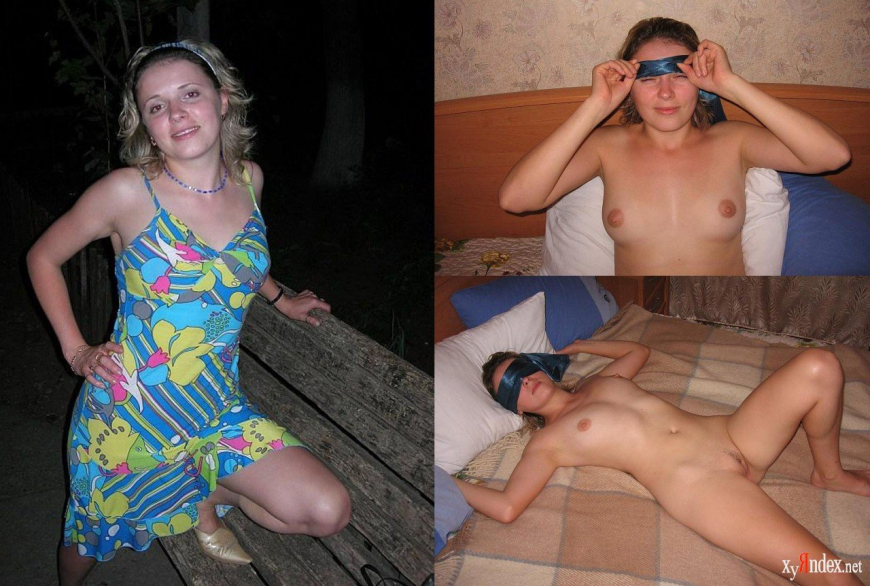 Одетые и раздетые молодые жены