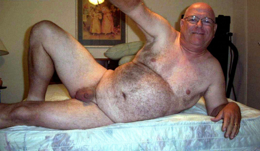 Старые волосатые голые мужчины