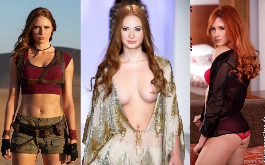 Карен Гиллан Джуманджи в купальнике