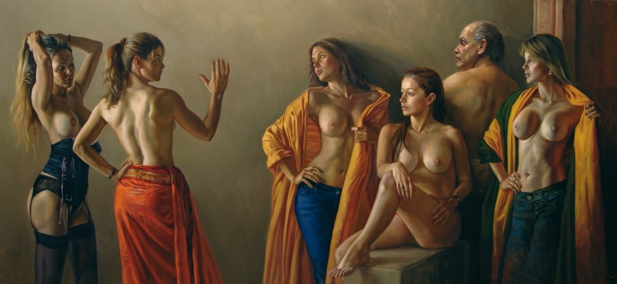 Девушки раздеваются в гареме