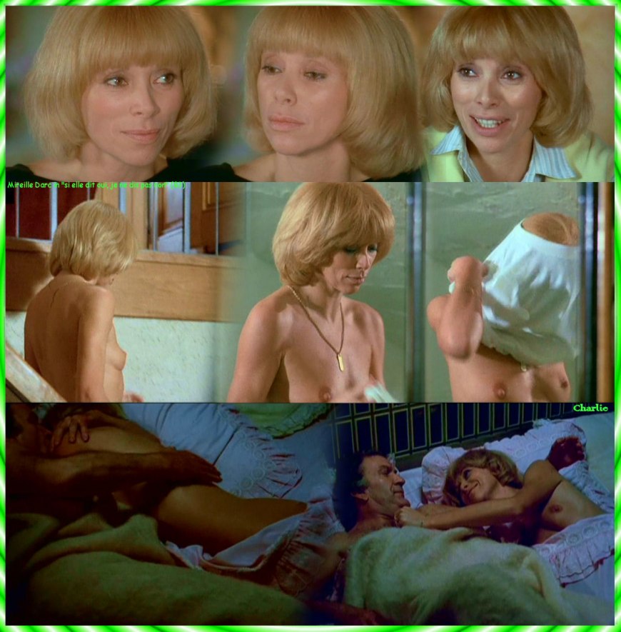 Mireille Darc в постели