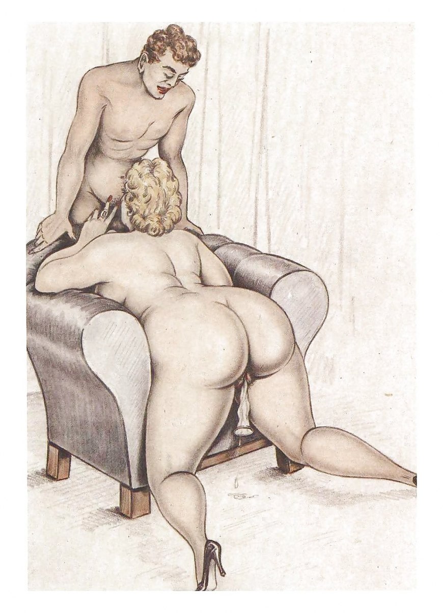 порно ретро рисунки 