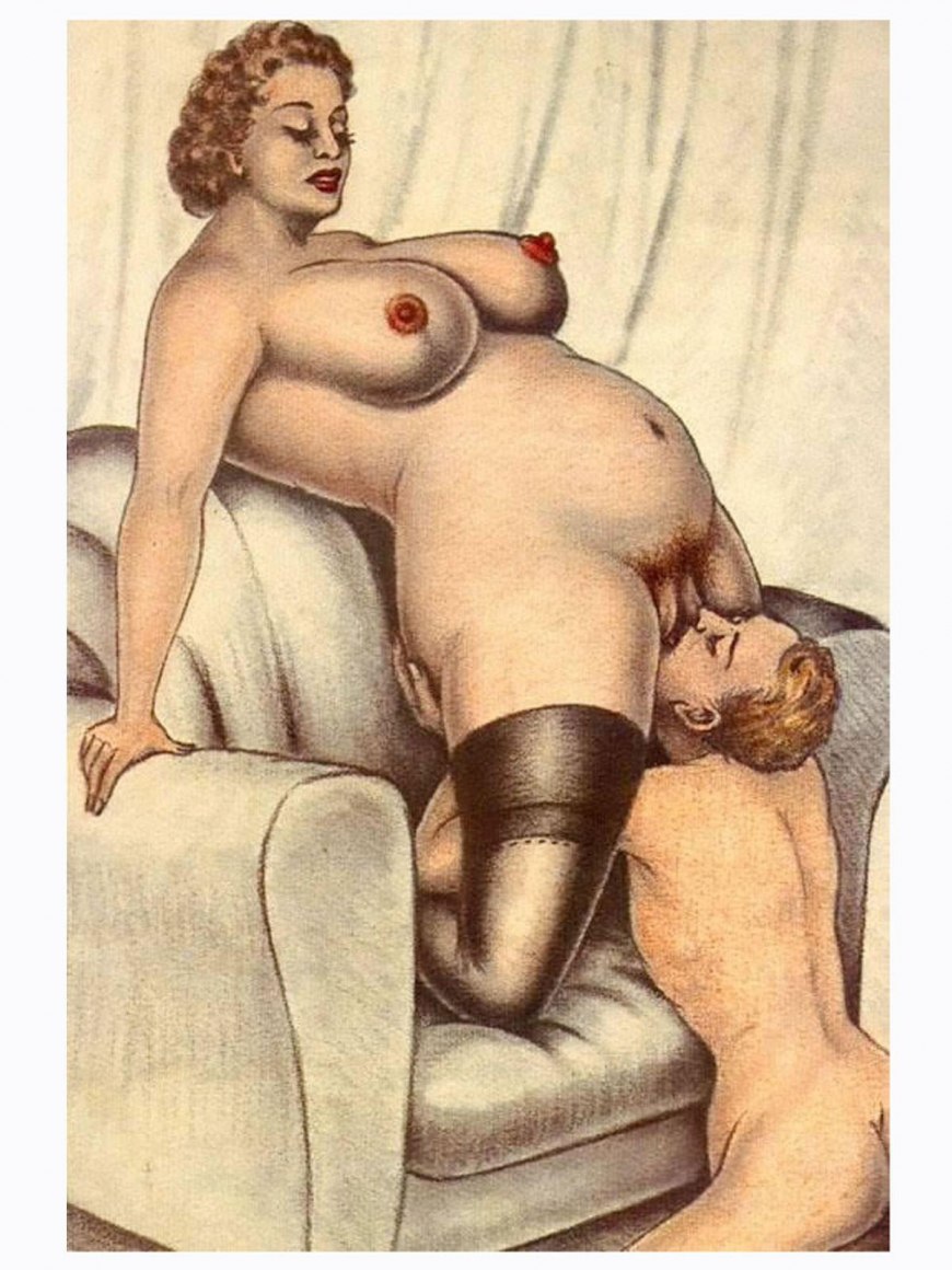 ретро рисунки порно　3 