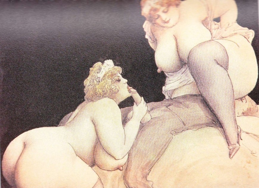 Старинные порнографические рисунки