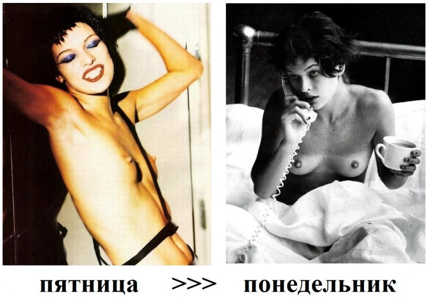 Двойник Милы Йовович из России голая