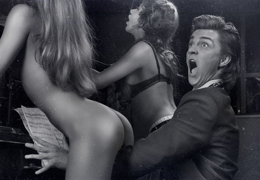 Новогодние голые толстушки