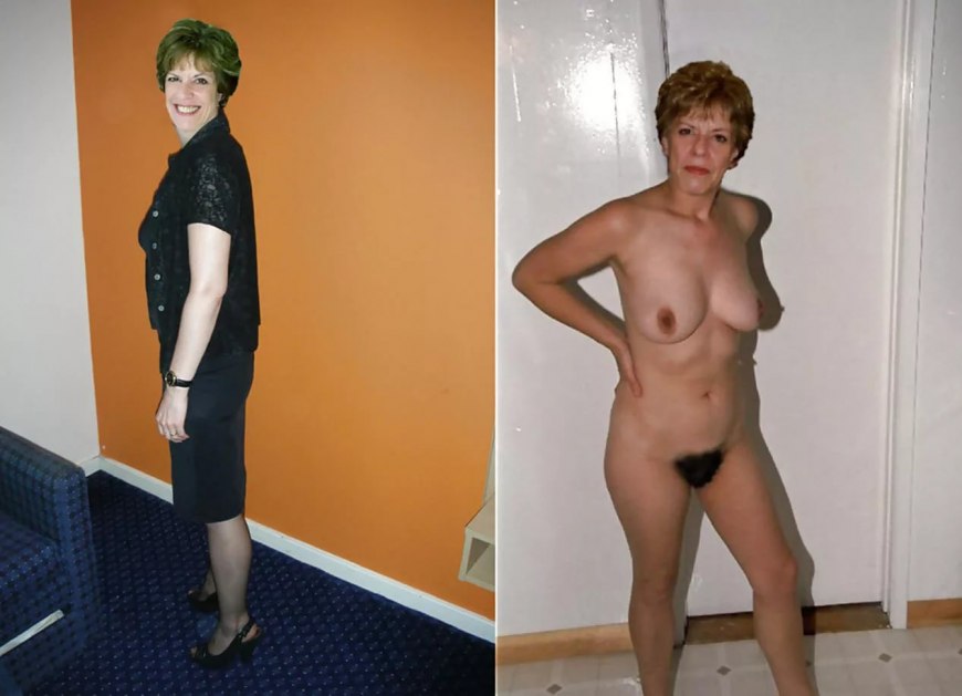 Женщина в возрасте раздетая