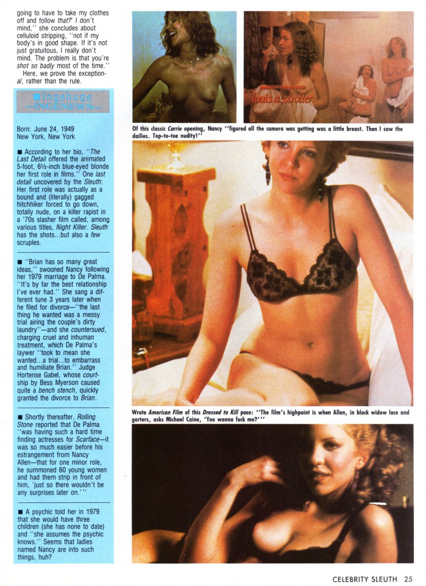 Нэнси Аллен эротические фото