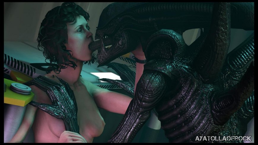 Чужая Ксеноморф хентай 3д
