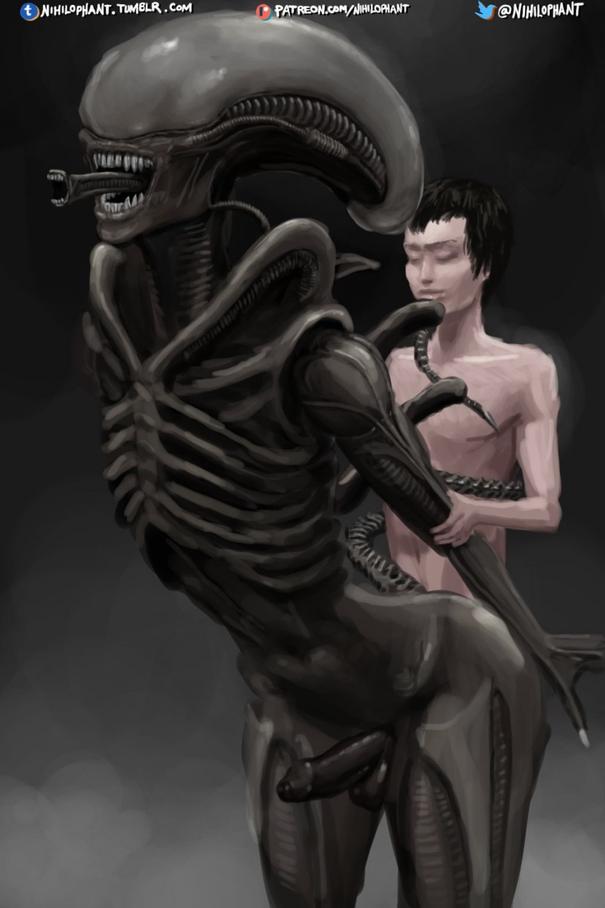 Хентай с пришельцами Лицехваты