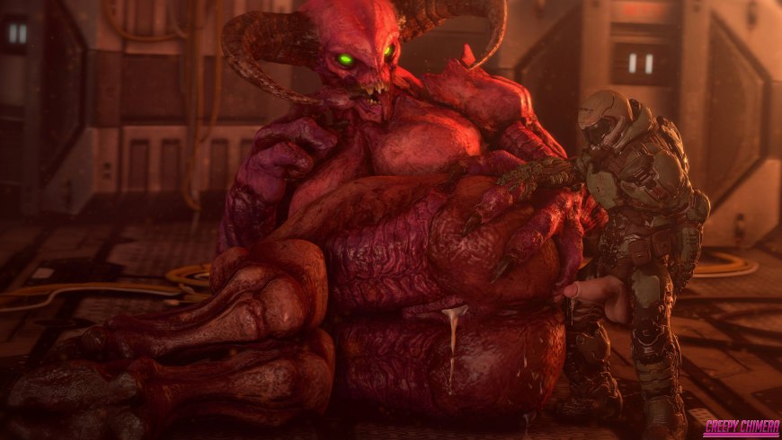 Doom 2016 демон имп самка 3d xxx