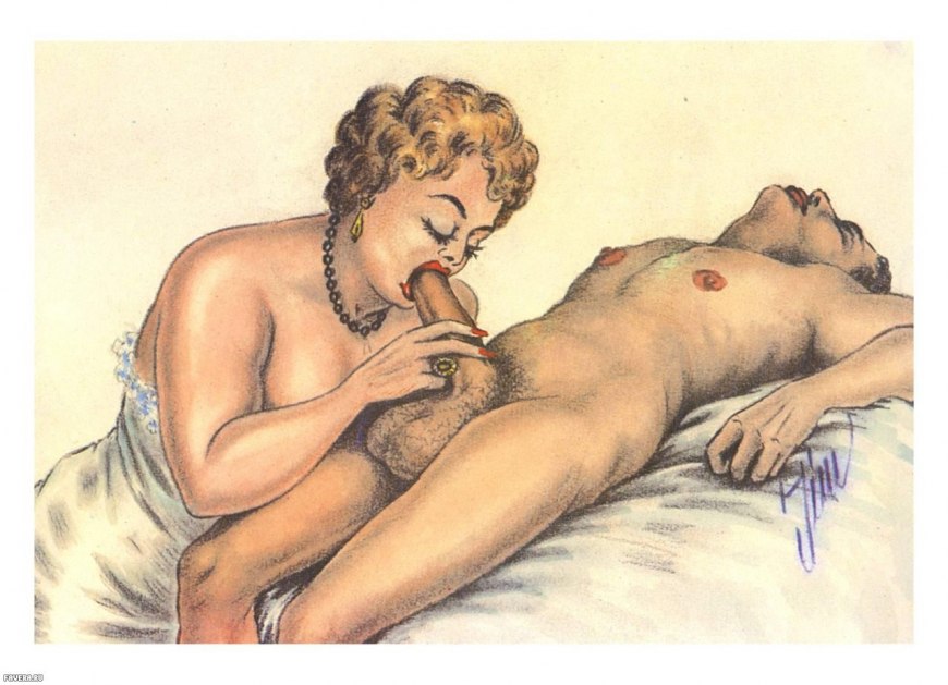 German Jim Wilma, erotic Vintage drawing xxx