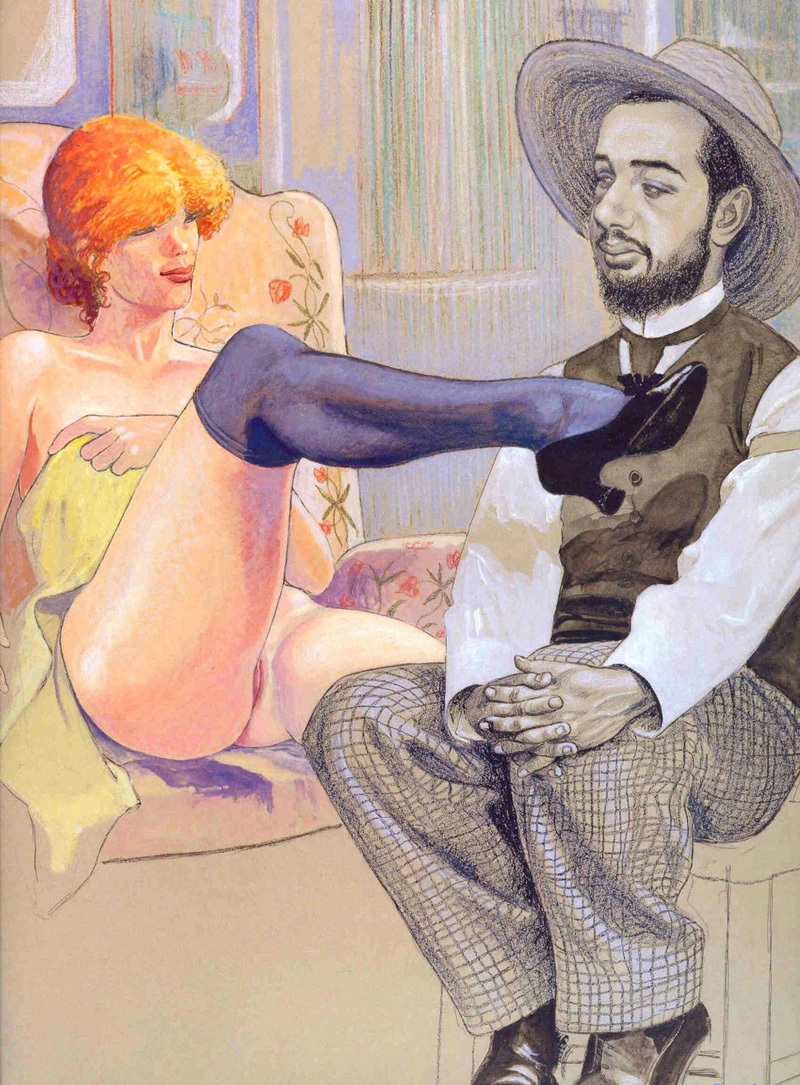 Винтажные эротические рисунки