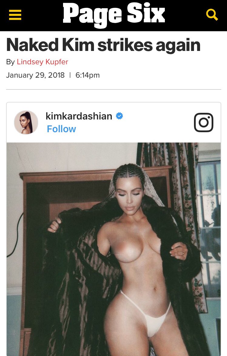 Ким Кардашьян голенькая