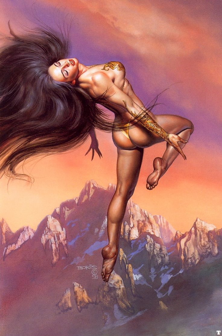 Картины фэнтези Борис Валеджио девушка