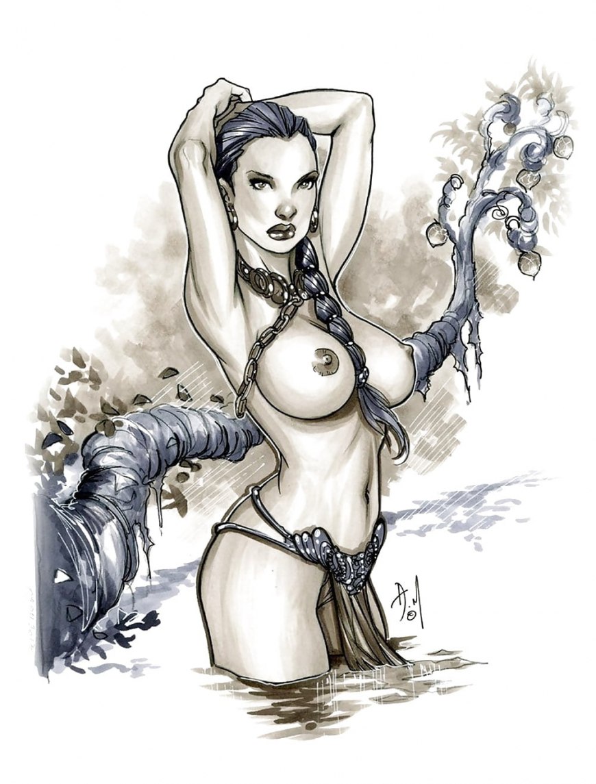 Кэрри Фишер Лея рабыня бдсм