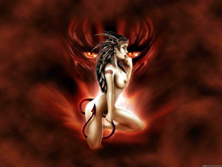 Голые демонические женщины