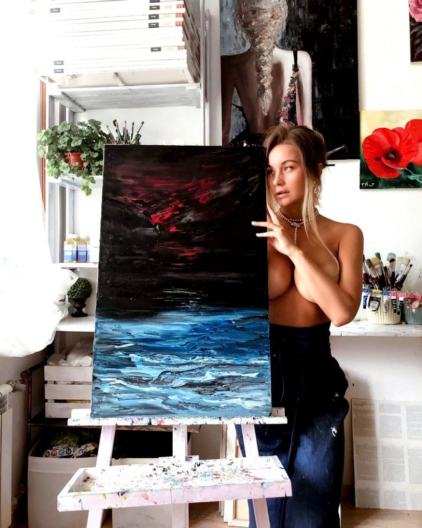 Ольга Кобзар в молодости