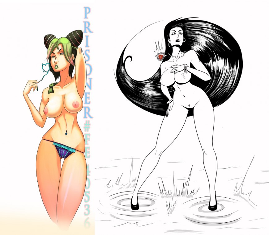 Jojo bizarre Adventure Лиза Лиза Rule 34