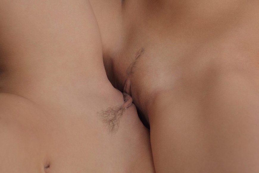 Две лесби трутся кисками