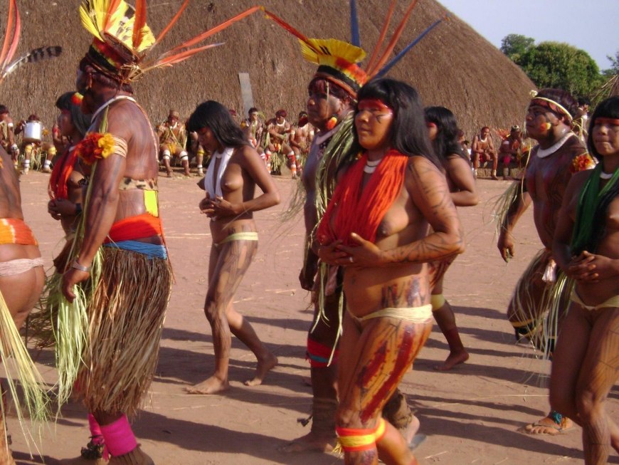 Голая индейская женщина ретро