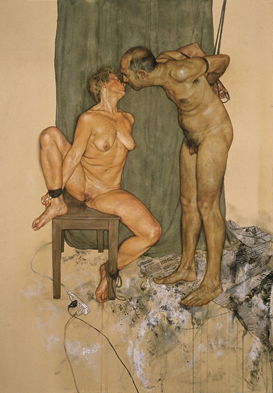 Эротическая живопись Riccardo Mannelli