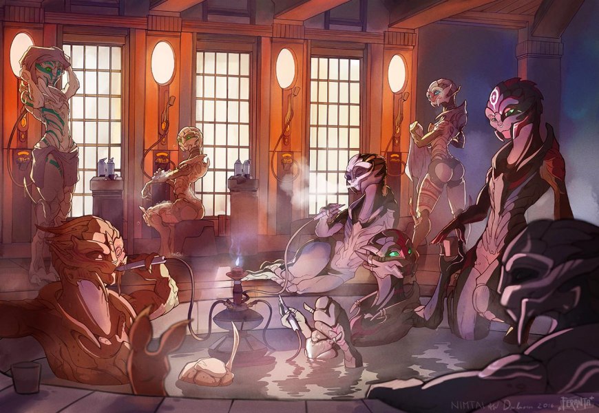 Турианка голая масс эффект