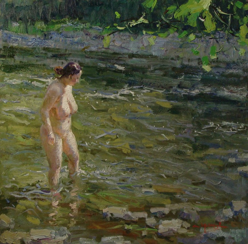 Купание голышом живопись