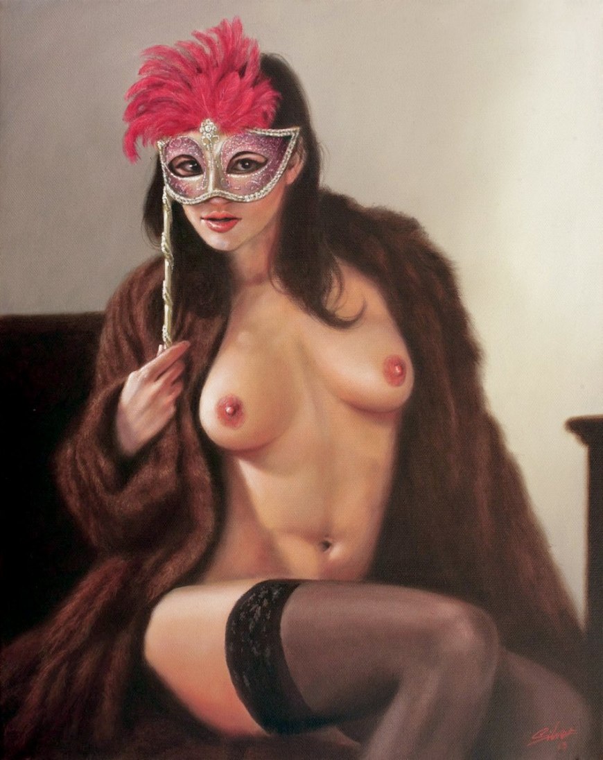 Голенькие девушки в маске