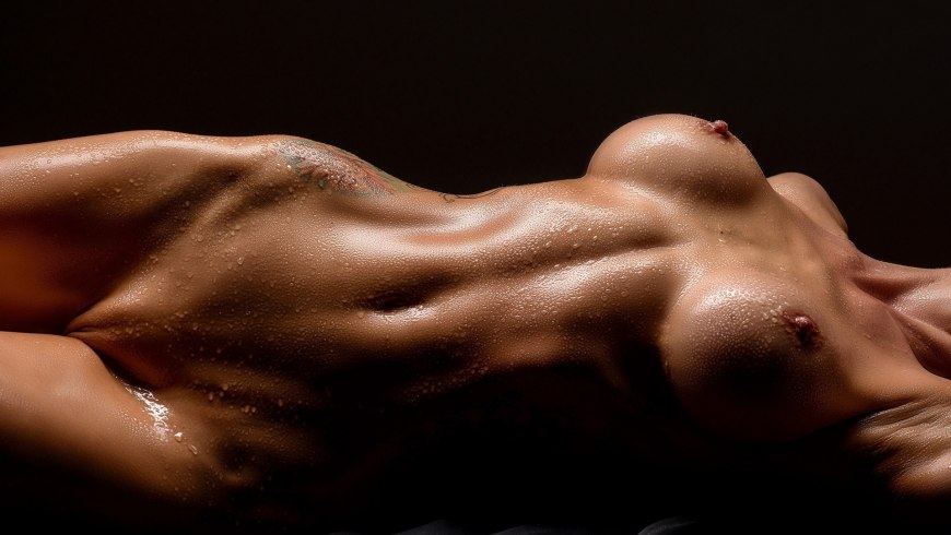 Очень красивое женское тело ню