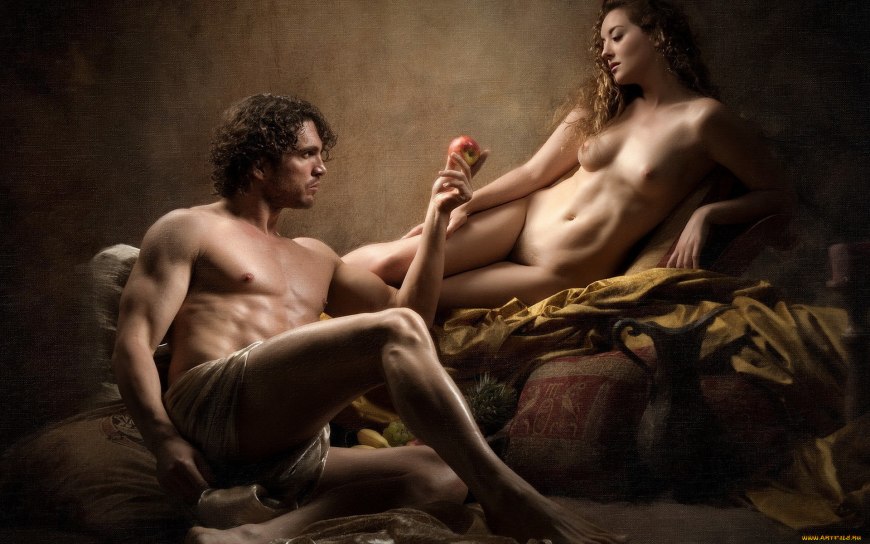 Парень и девушка ню страсть