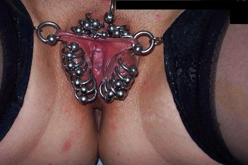 Пирсинг цепочка вагина