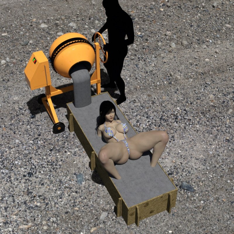 Бдсм бондаж бетон залит