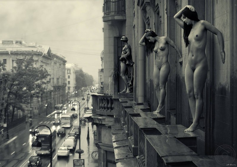 Эротическая фотосессия на улице