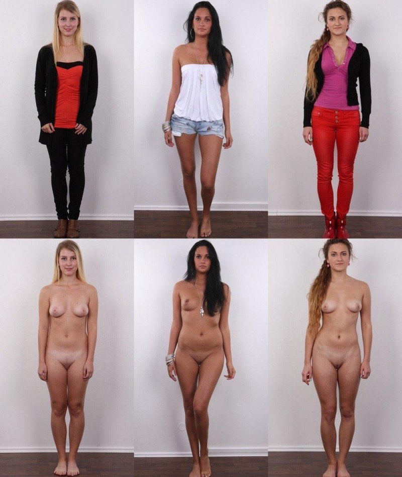 Девушки одетые и раздетые