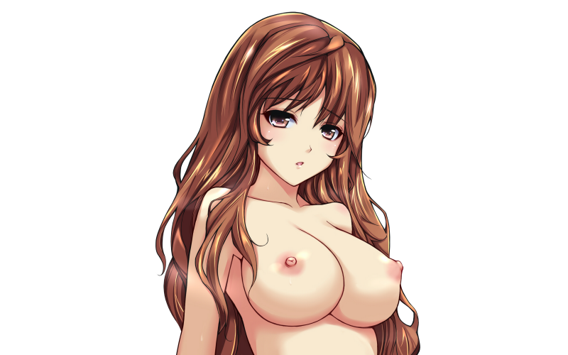 Хентай брюнетка с большой грудью