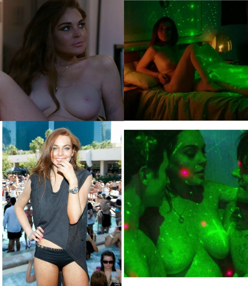 Линдси Лохан голая в фильме каньоны