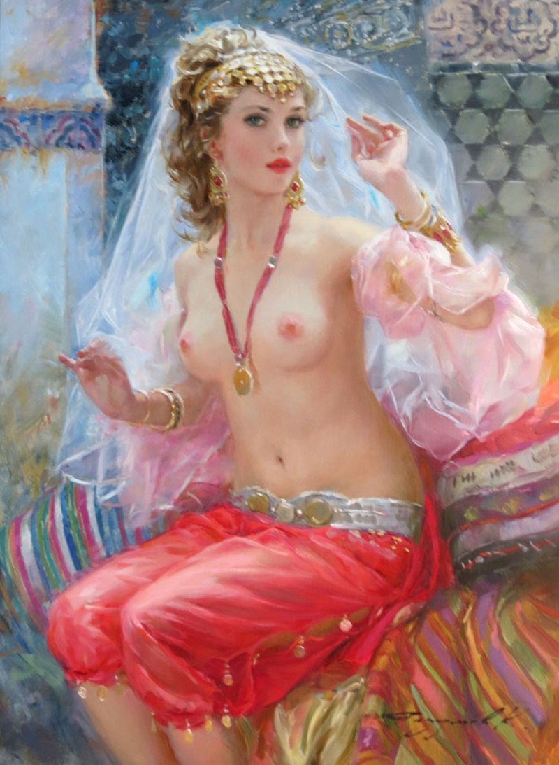 Девушки раздеваются в гареме