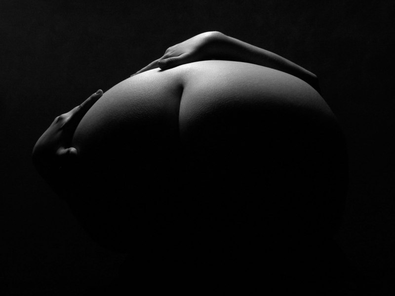 Красивые голые черные попки