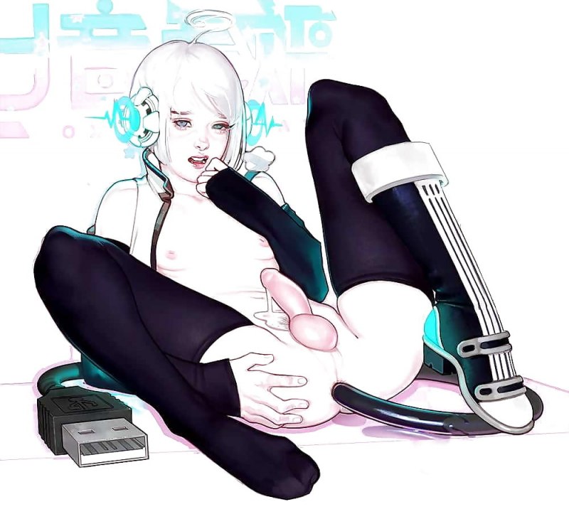 Нарисованные голые транссексуалки