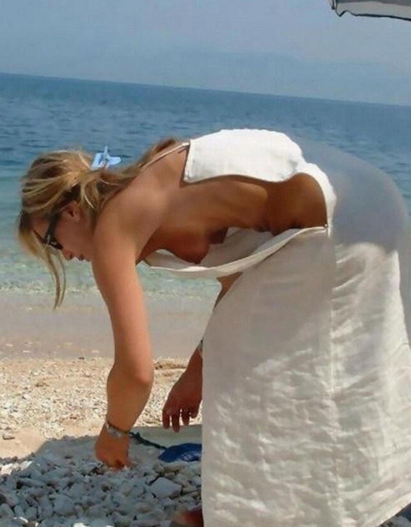 Случайное обнажение на пляже