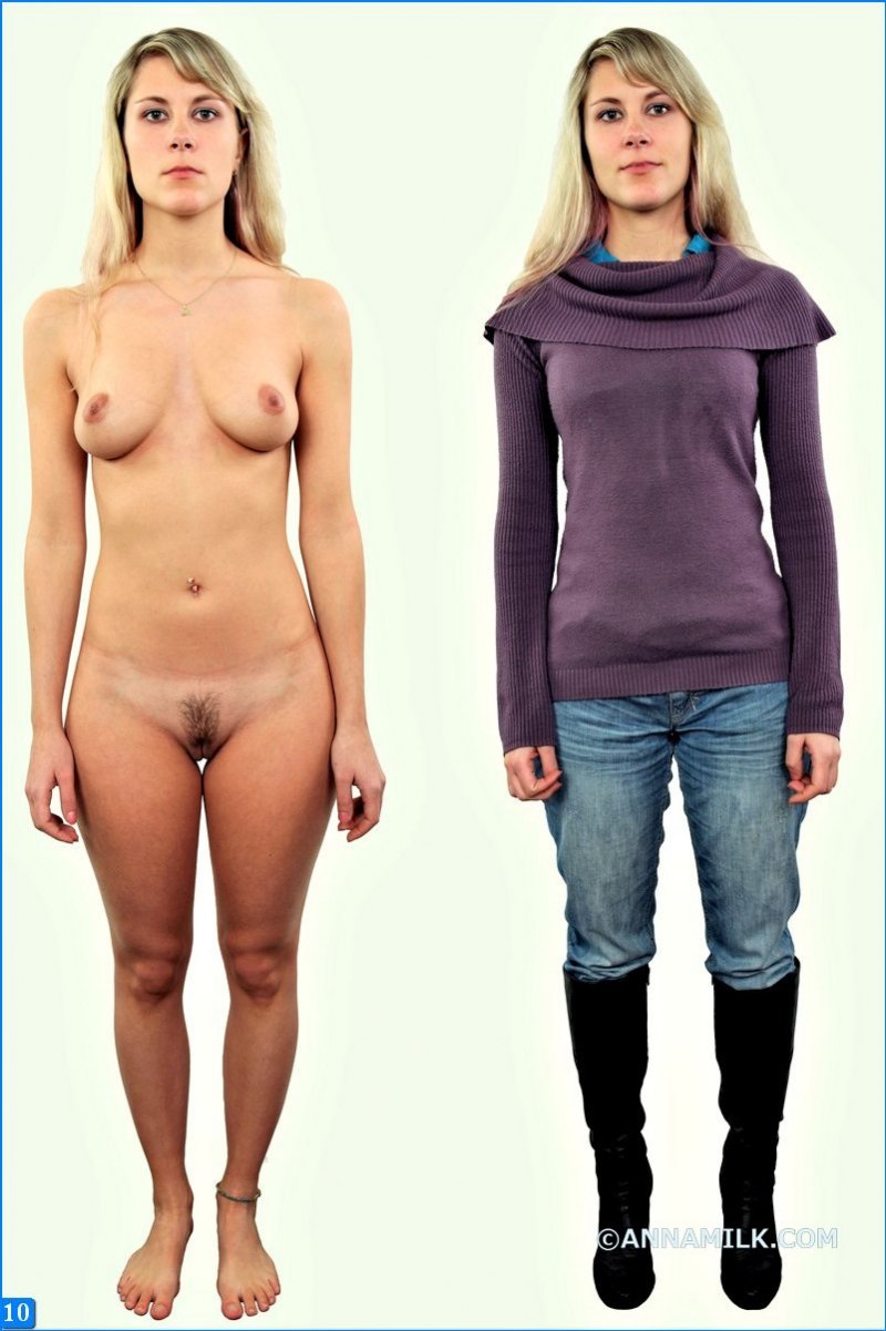 Одетые и раздетые женщины