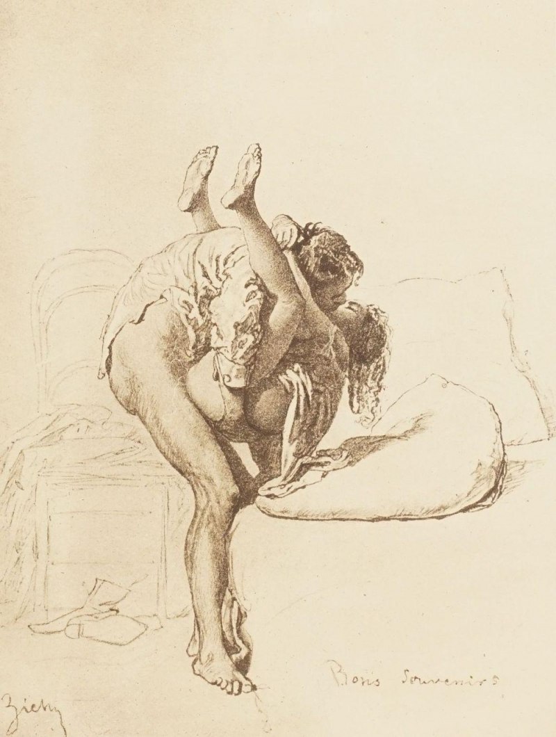 Старые эротические Гравюры