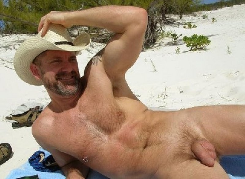 Silver Daddies uncut nude very old Grey hairy