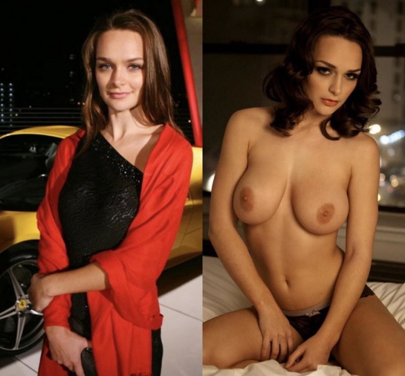 Красивые женщины одетые и раздетые