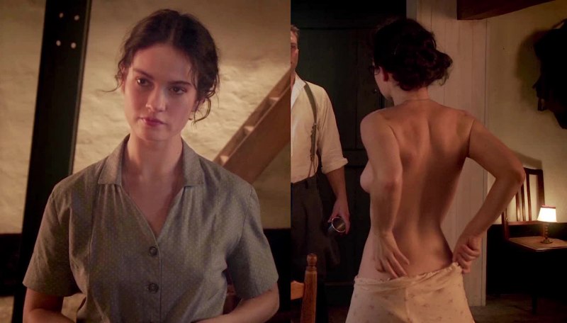 Lily James в фильме исключение ню