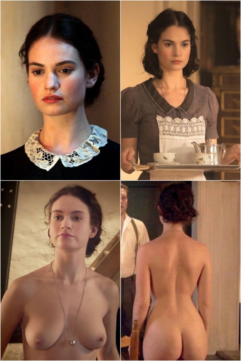 Лили Джеймс Дебора голая попа грудь